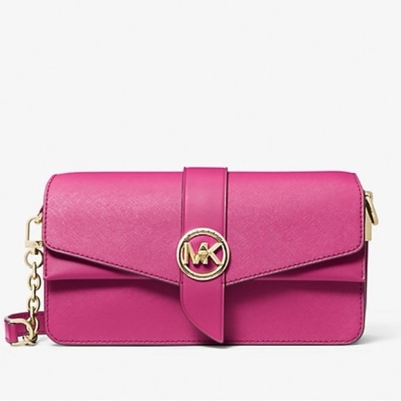 ❣️Michael Kors 🪢 NWOT Greenwich Medium Saffiano Leather Crossbody bag - Picture 1 of 9